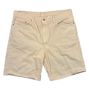 Levi's 550 Relaxed Fit Vintage USA Tan Denim Cotton Jean Shorts Mens Size 40